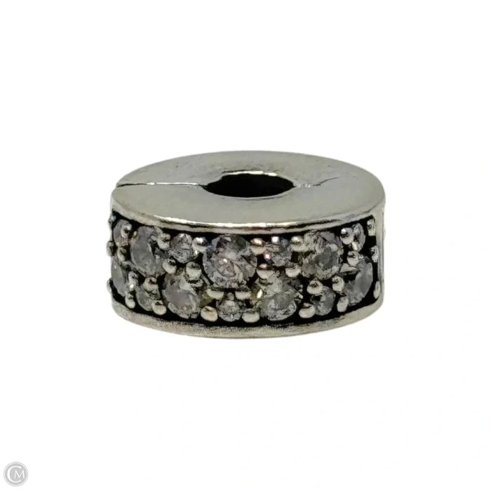 Shining Elegance CZ & Sterling Clip Bracelet Charm By Pandora