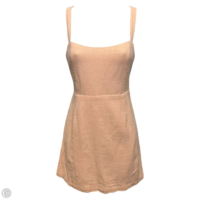 Short N' Sweet Solid Mini Dress By Free People In Peach, Size: XS