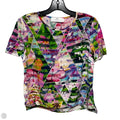 Silk Blouse Short Sleeve By Amanda Uprichard In Floral Print, Size: S