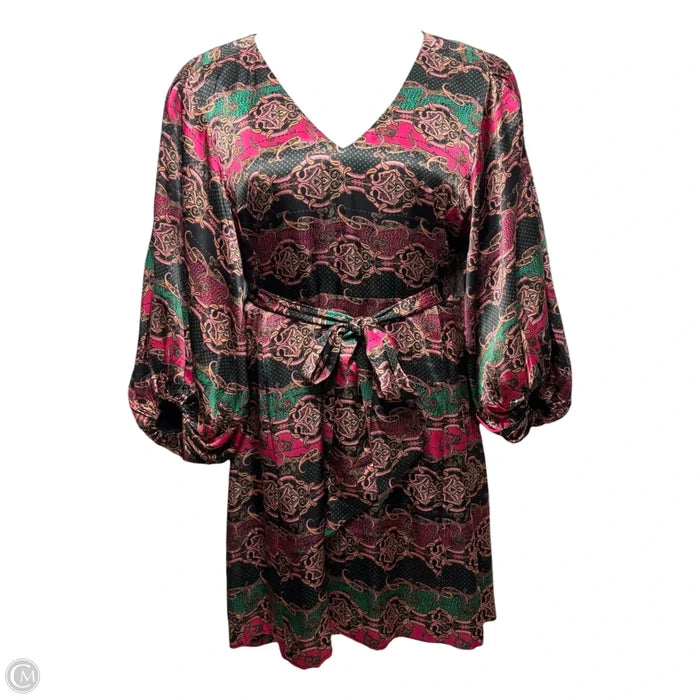 Silk Dress Casual Short By Tyler Boe In Paisley Print, Size: 12