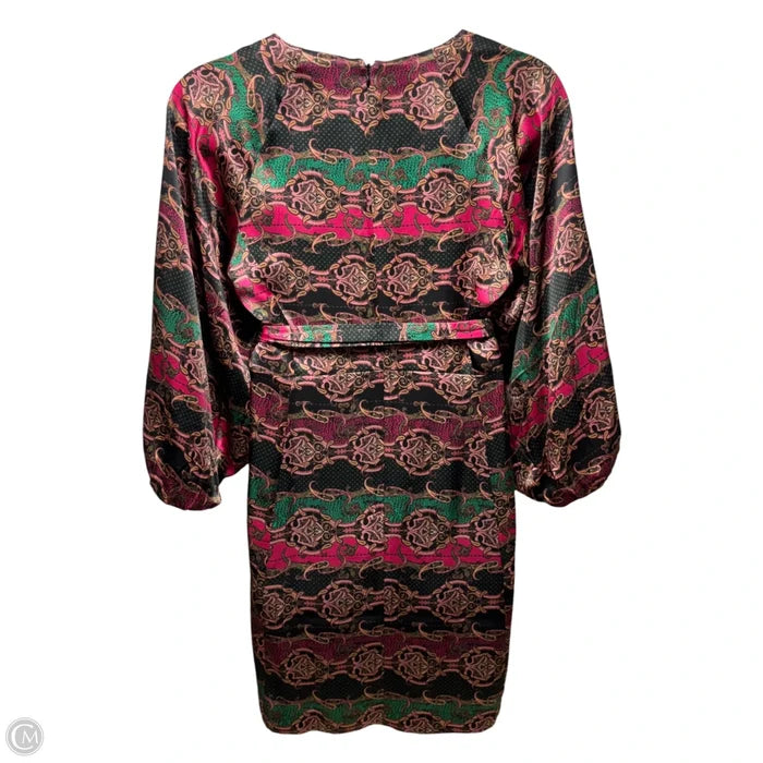 Silk Dress Casual Short By Tyler Boe In Paisley Print, Size: 12