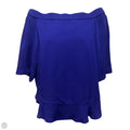 Silk Off Shoulder Top Short Sleeve By Rebecca Taylor In Purple, Size: S