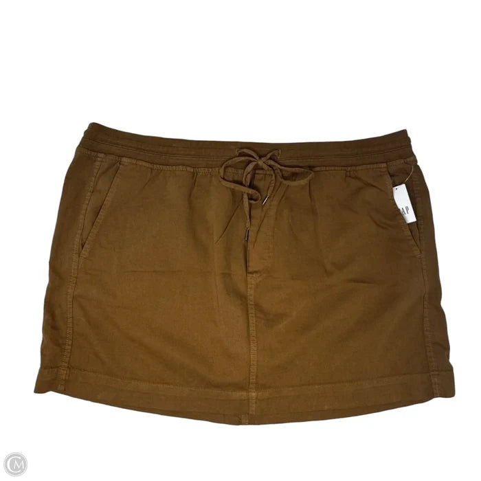 Skirt Mini & Short By Gap In Tan, Size: Xxl