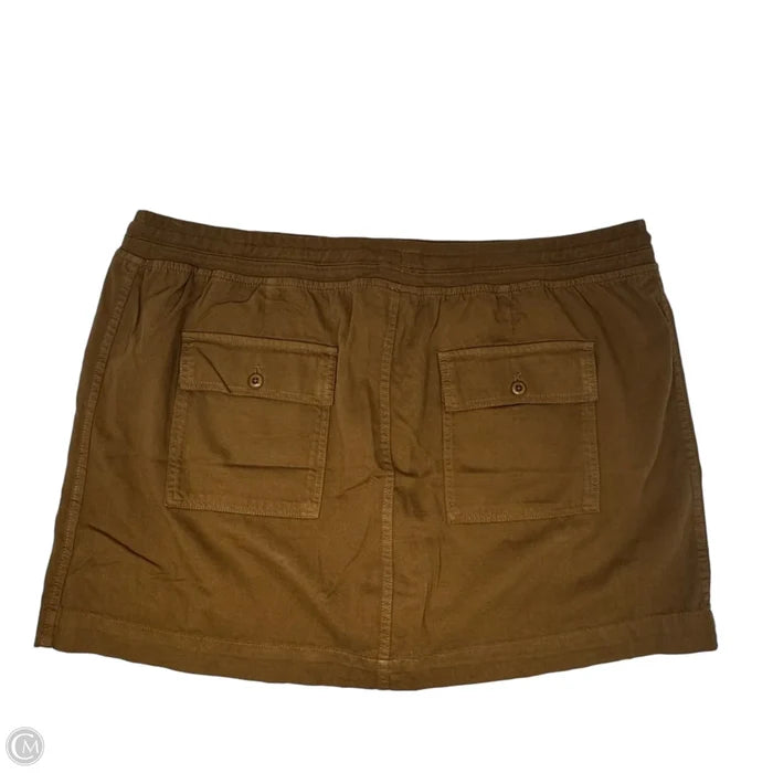 Skirt Mini & Short By Gap In Tan, Size: Xxl