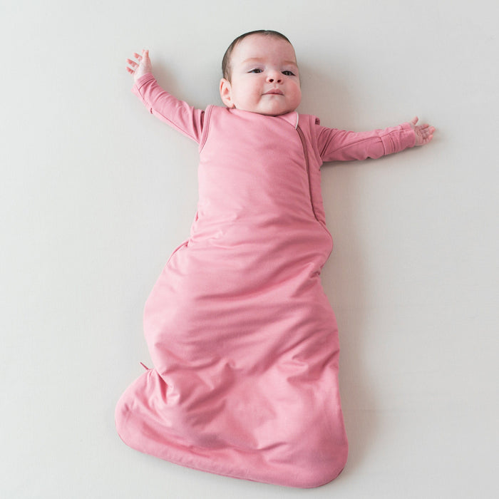 Infant wearing TOG 1.0 Sleep Bag in Apple Blossom
