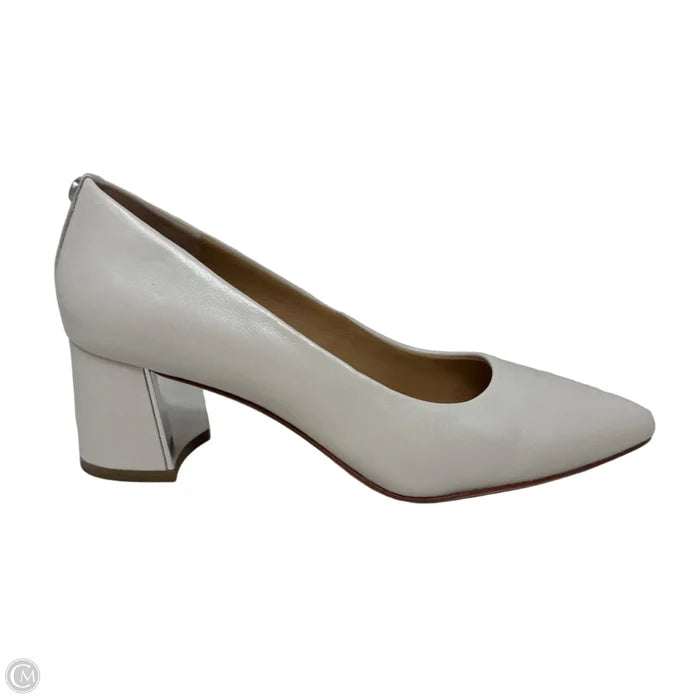 Suzette Nappa Leather Slip-On Pumps By Donald Pliner In White, Size: 7