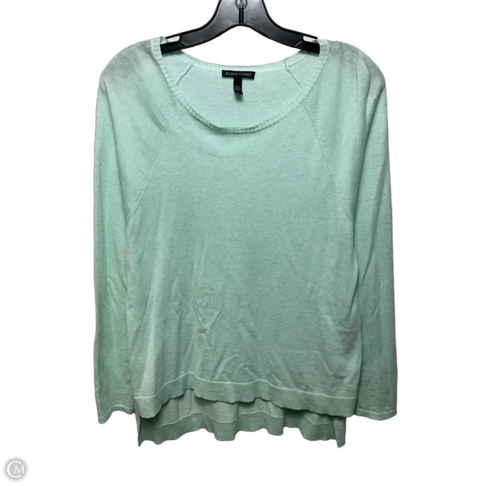 Sweater By Eileen Fisher In Aqua, Size: S