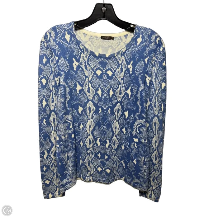 Sweater By J Mclaughlin In Snakeskin Print, Size: M