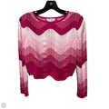 Sweater By Ming Wang In Chevron Pattern, Size: Xxs