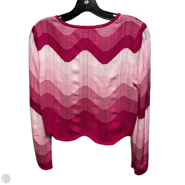Sweater By Ming Wang In Chevron Pattern, Size: Xxs