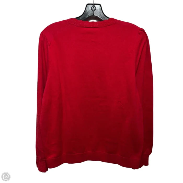 Sweater By Talbots In Red, Size: L