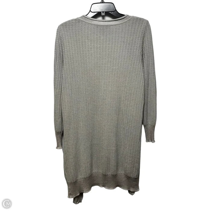 Sweater Cardigan By Misook In Grey, Size: S