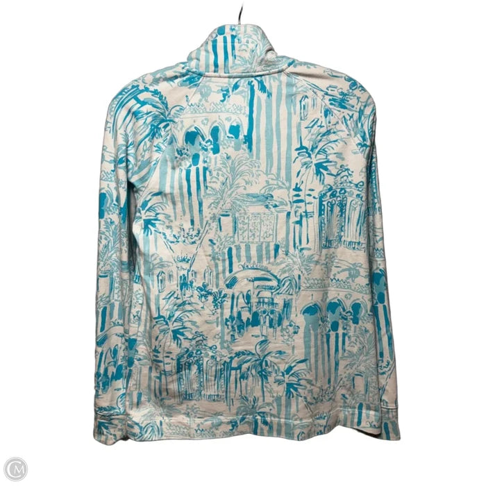 Sweatshirt Designer By Lilly Pulitzer In Blue & White, Size: S