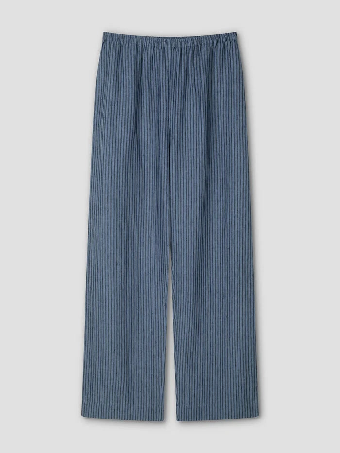 THE EASE TROUSER - AZURE STRIPE
