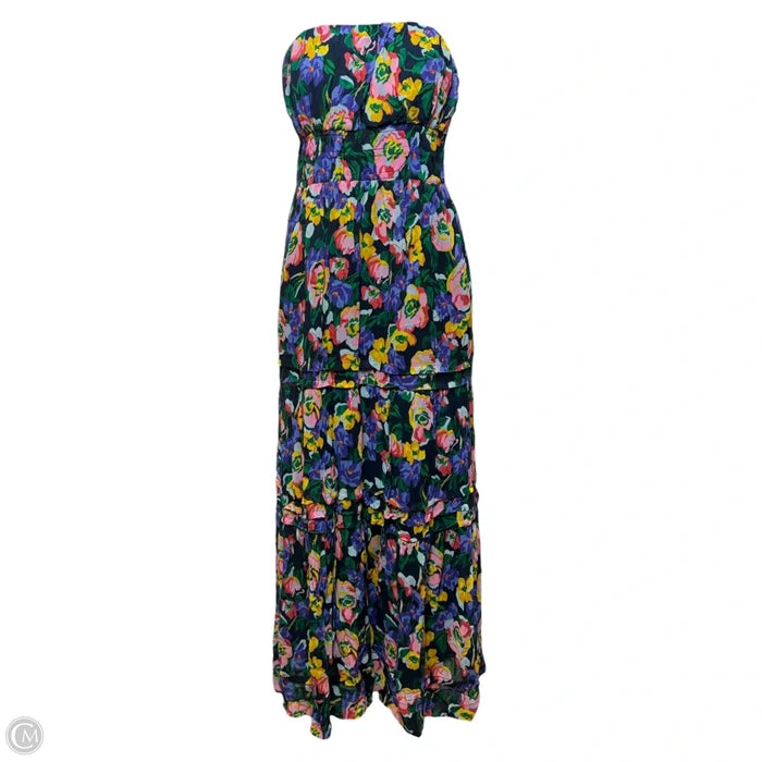 The Somerset Strapless Maxi Dress By Anthropologie In Floral Print, Size: S