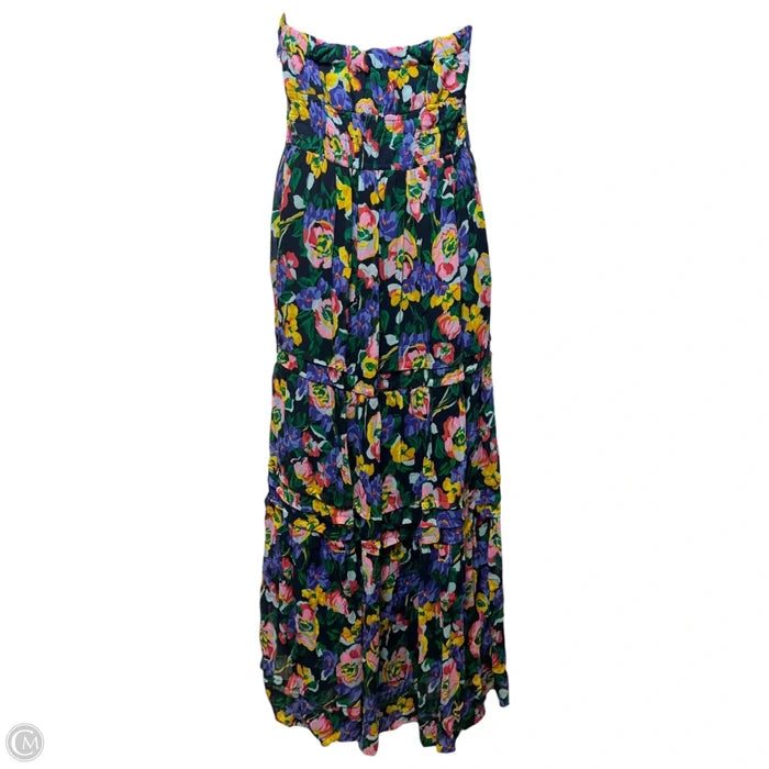 The Somerset Strapless Maxi Dress By Anthropologie In Floral Print, Size: S