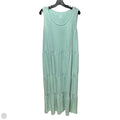 Tiered Dress Casual Maxi By Denim And Co Qvc In Aqua, Size: 1x