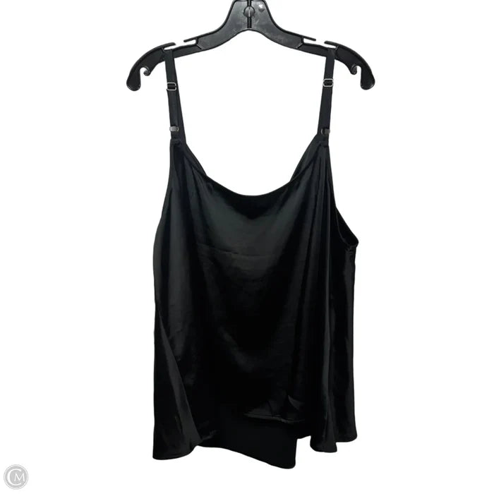 Top Cami By Ava & Viv In Black, Size: 3x