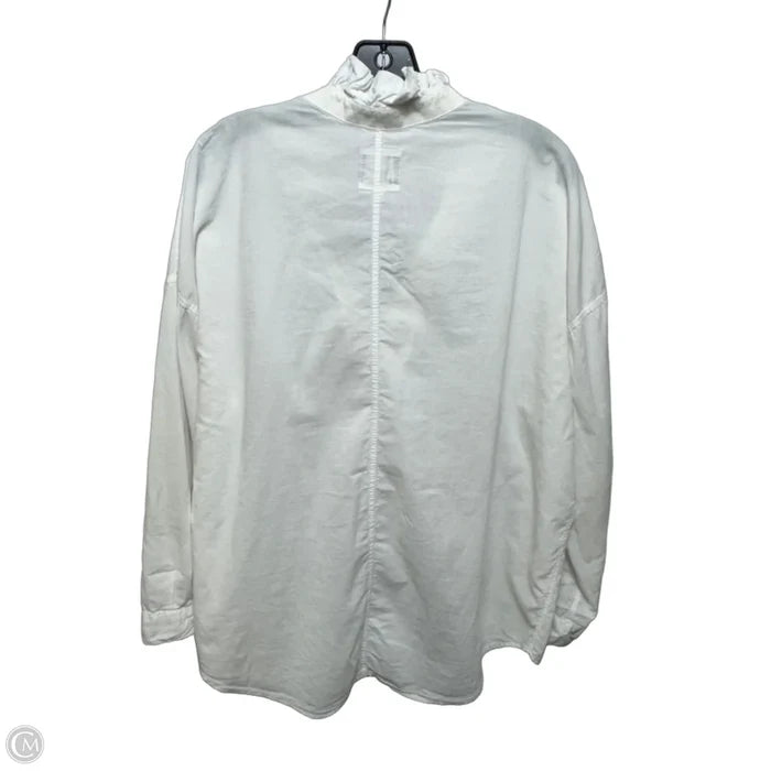 Top Long Sleeve By A Shirt Thing In White, Size: M