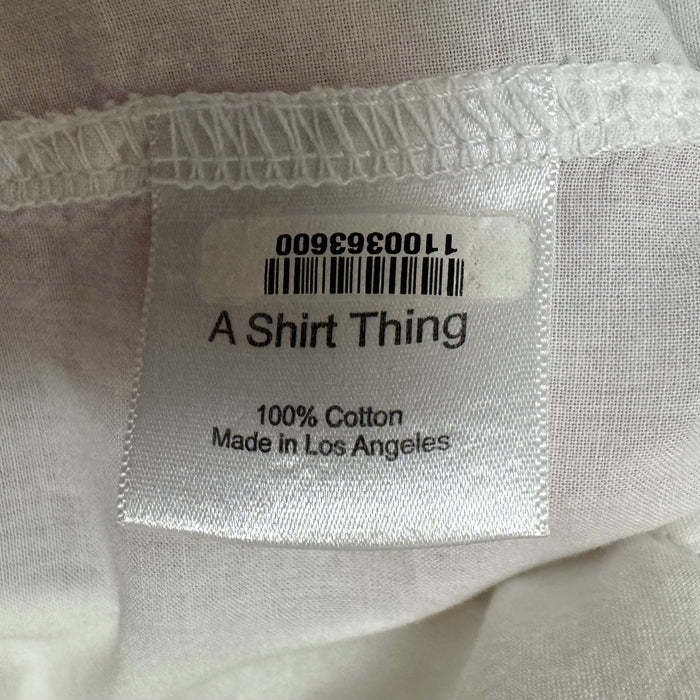 Top Long Sleeve By A Shirt Thing In White, Size: M