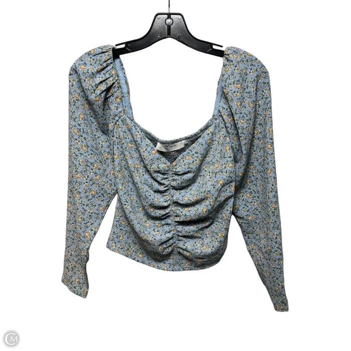 Top Long Sleeve By Astr The Label In Floral Print, Size: Xs