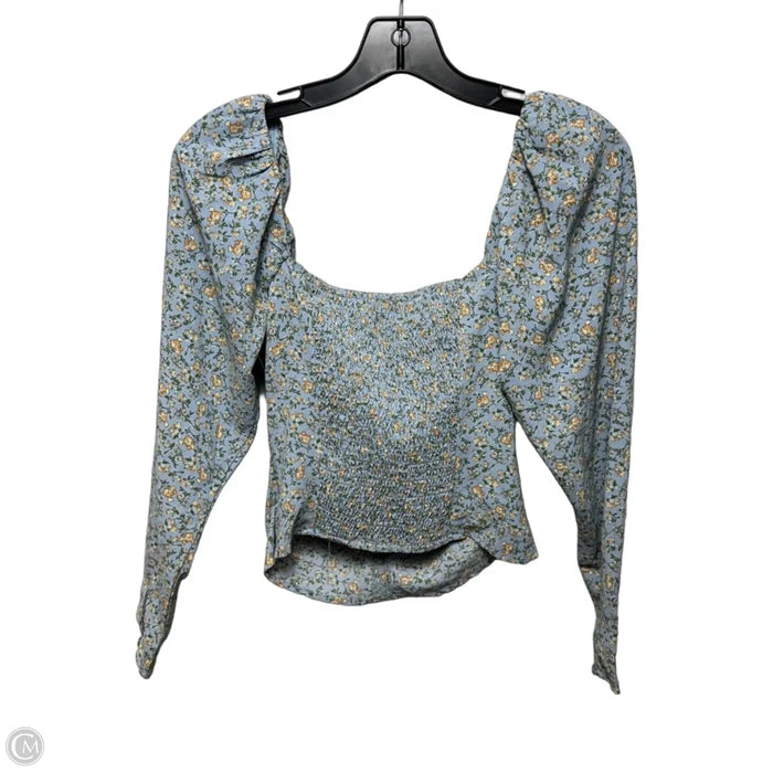 Top Long Sleeve By Astr The Label In Floral Print, Size: Xs