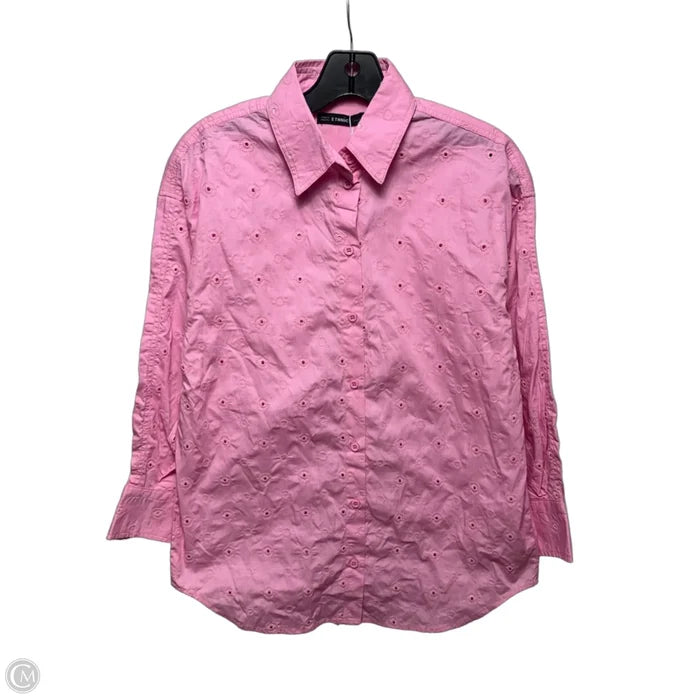 Top Long Sleeve By Ethnic In Pink, Size: S