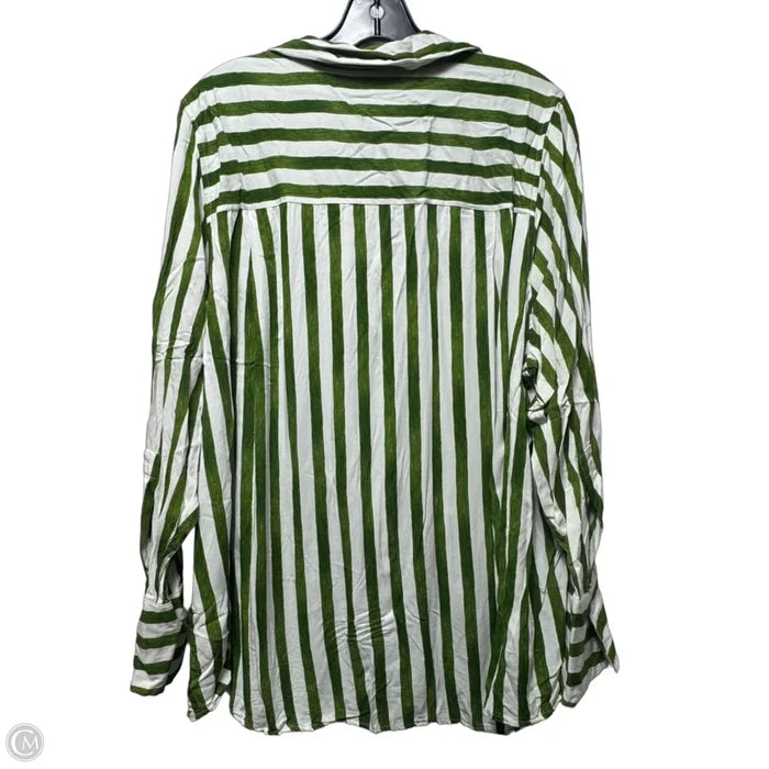 Top Long Sleeve By Lane Bryant In Striped Pattern, Size: 18