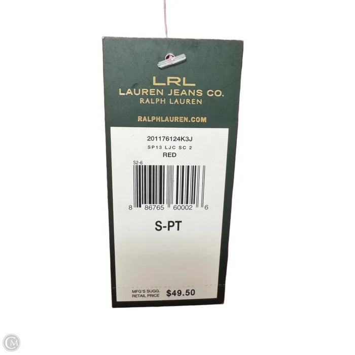 Top Long Sleeve By Lauren Jeans Co In Red, Size: S Petite