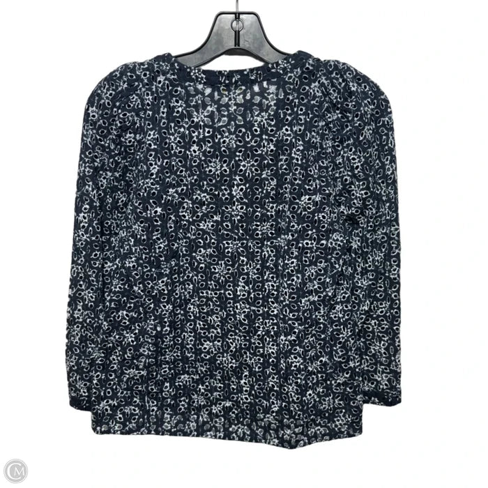 Top Long Sleeve By Maje In Blue, Size: S