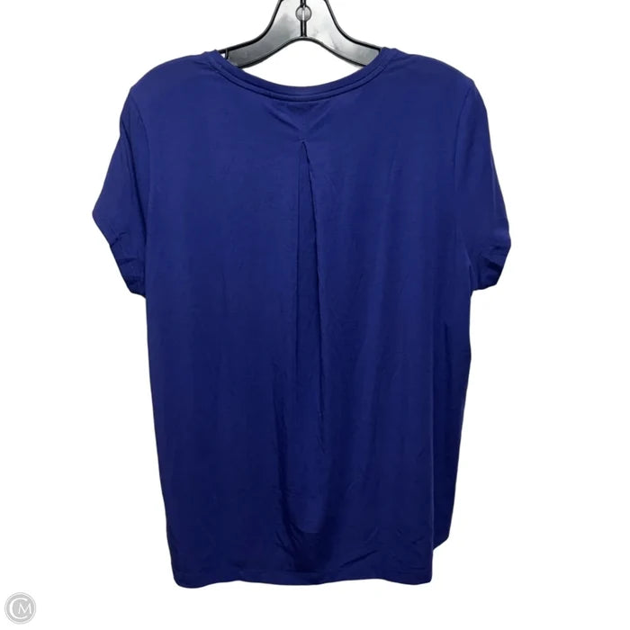 Top Short Sleeve Basic By Athleta In Blue/Purple, Size: Xs