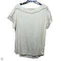 Top Short Sleeve By Lane Bryant In Cream, Size: 18