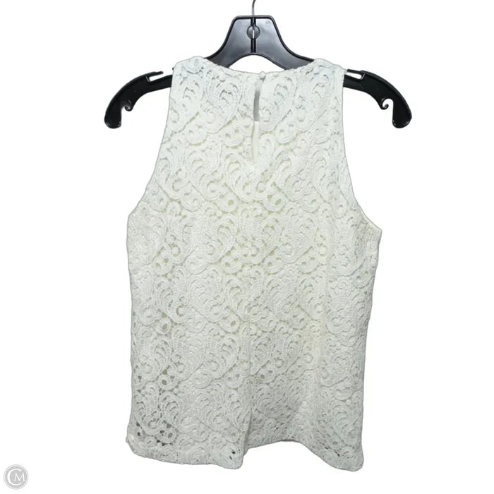 Top Sleeveless By Massimo Dutti In Cream, Size: 4