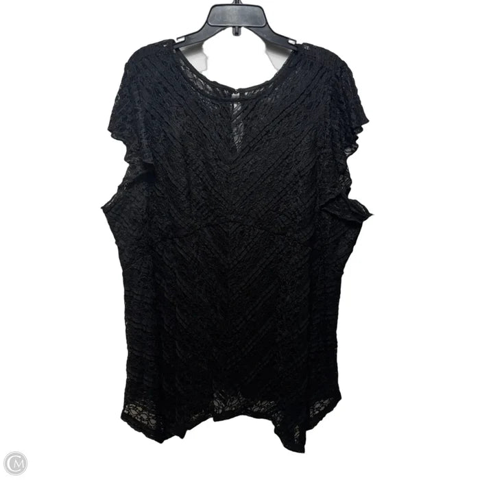 Tunic Short Sleeve By Torrid In Black, Size: 4x