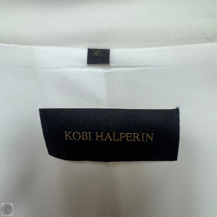 Valentina Side-Slit Double-Breasted Jacket By Kobi Halperin In White, Size: XL