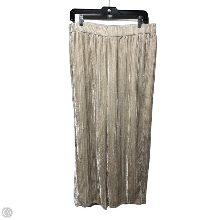 Velvet Wide Ankle Pant By Eileen Fisher In Cream, Size: Lp