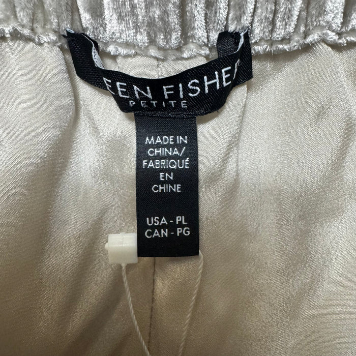 Velvet Wide Ankle Pant By Eileen Fisher In Cream, Size: Lp