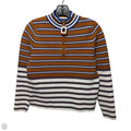 Whitney Zip-Up Pullover By Callahan In Striped Pattern, Size: S