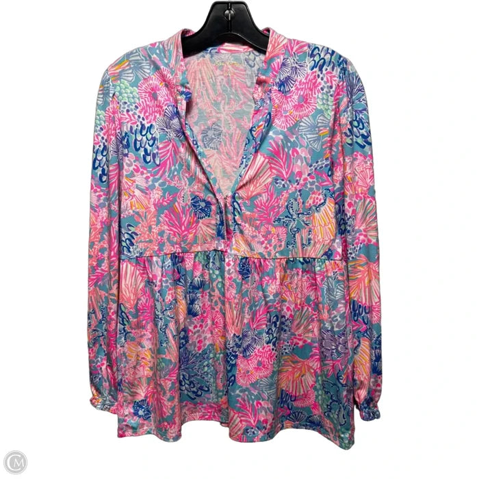 Winona Top Designer By Lilly Pulitzer In Multi Splendor In The Sand, Size: S