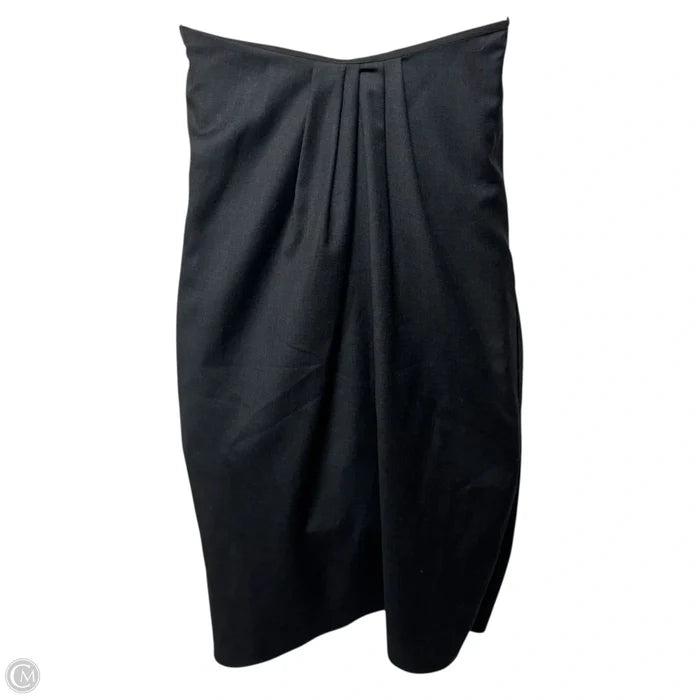 Wool Draped Strapless Dress Casual Short By Hache In Grey, Size: M / 44