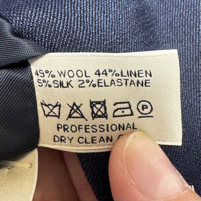 Wool & Linen Blazer By Pauw In Navy, Size: 4