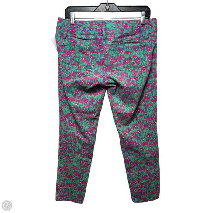 Worth Skinny Mini Jeans Designer By Lilly Pulitzer In Floral Print, Size: 6